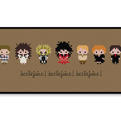 Beetlejuice Bite Size - PDF Cross Stitch Pattern