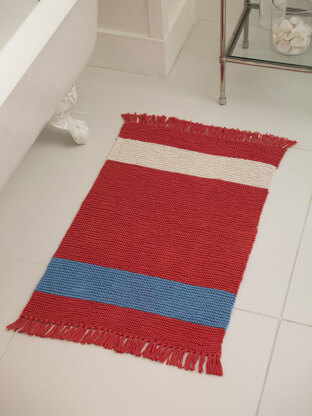 Cos Cob Bath Rug in Lion Brand Kitchen Cotton - L40351