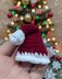Santa Hat Christmas Amigurumi Accessory