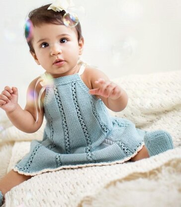 Mika Dress pdf Knitting Pattern Sizes 3-24 months Summer Dress