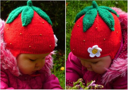 Strawberry Earflap Hat