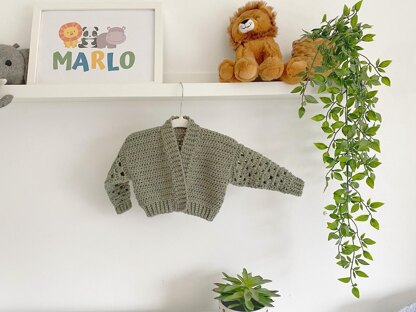 Granny Stripe Sleeve Cardigan - Baby & Child