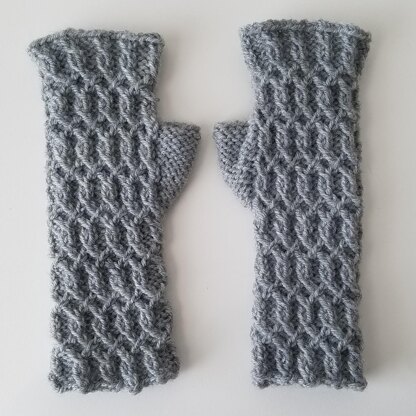 Ripple Fingerless Gloves