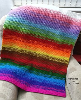 Gradient Garter Baby Blanket