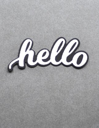 Memory Box Birch Press Designs Dies - Hello Honey Script