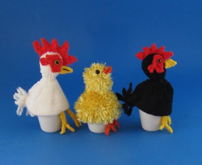 Chicken Family Egg Cosy (Cozy) Set