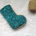 Tunisian Tinsel Stocking