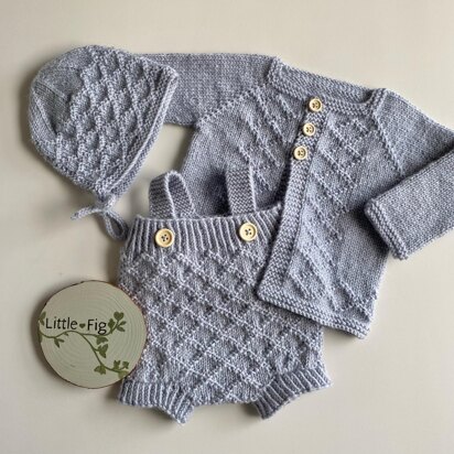 Finley Cardigan Pants & Bonnet