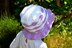 Purple Wave Cotton Sun Hat