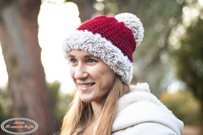 Faux Fur Santa Suzette Hat