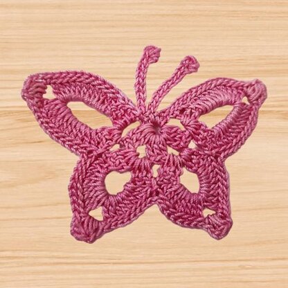 A crochet butterfly