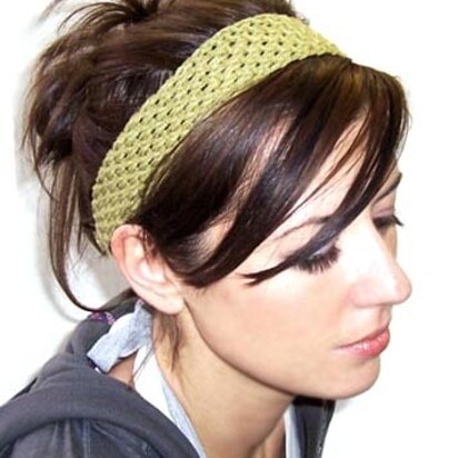 Hair-Raising Headband in Lion Brand Cotton-Ease - 80312AD