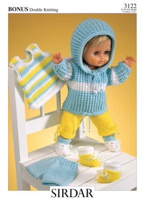 Doll’s Outfit in Hayfield Bonus DK - 3122