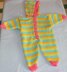 Newborn Baby Stripe Hoodie Onesie