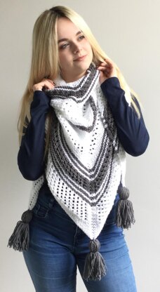 White Wave Shawl