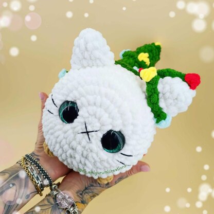 Christmas Lights Cat Crochet