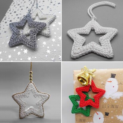 Little star hanger - versatile and easy from scraps of yarn