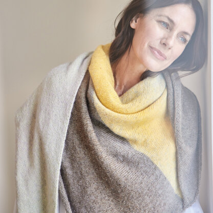 Lana Grossa 14 Shawl in Ecopuno Dégradé PDF