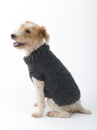 Poet Dog Sweater in Lion Brand Homespun - L32350