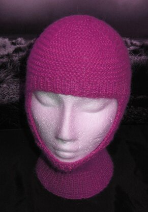 GARTER STITCH BALACLAVA AND BEANIE HAT