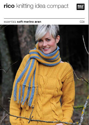 Sweater in Rico in Essentials Soft Merino Aran - 028