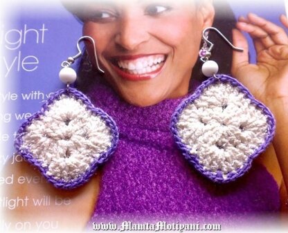 Crochet Earrings Pattern Unique Handmade Jewelry