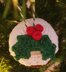 Christmas Pudding crochet bauble