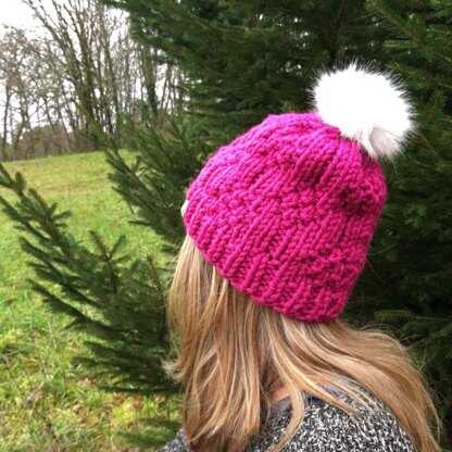 Simple Raspberry Crush Beanie