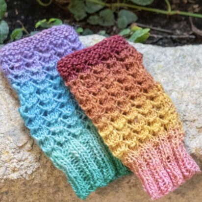 One Row Lace Wrist Warmers