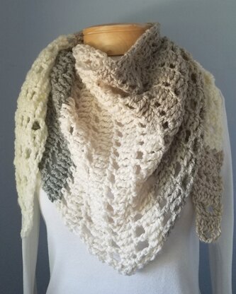 Fall Forward Triangle Scarf