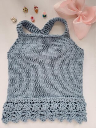 Girl's Lace Sweater Tank