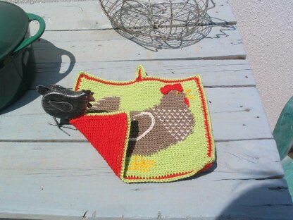 Henrietta Hen potholder