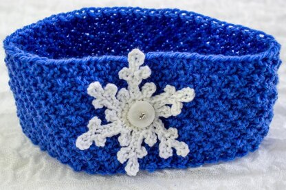 Snowflake Ear Warmer/ Headband