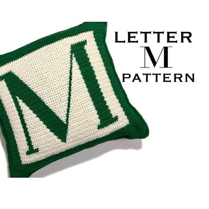 Letter M Pillow