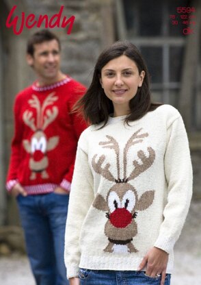 Reindeer Sweaters in Wendy DK - 5594