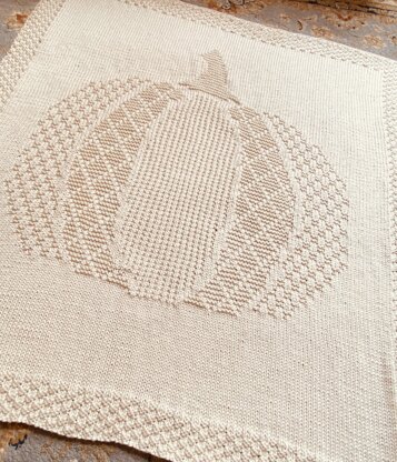 Textured Pumpkin Blanket