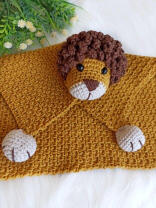 Lion baby shop security blanket