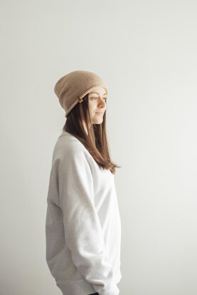 Slouchy Beanie for women+ Super easy knit hat + VIDEO