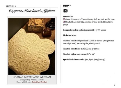 Cognac Matelassé Afghan