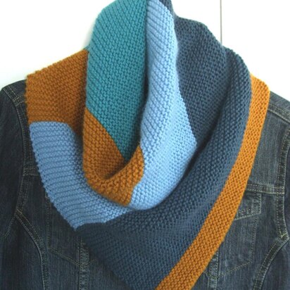 Color Block Bandana Cowl