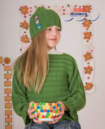 Aprica Jumper and Hat Set in Adriafil Mirage