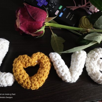 3D letters love