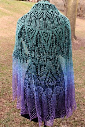 Rose Window Shawl