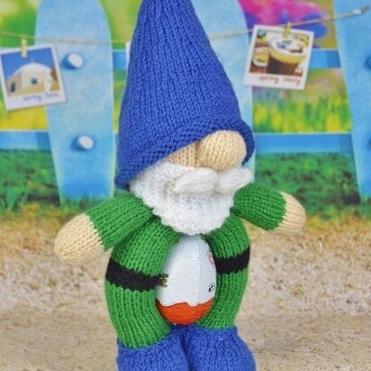 Chocolate Egg Gnome - knitting pattern
