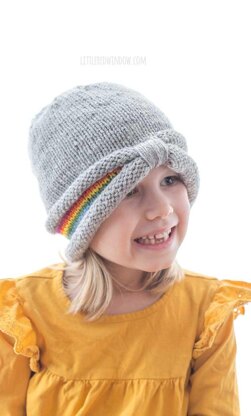 Peekaboo Rainbow Hat