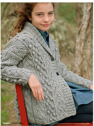 Child's Tammy Cardigan in Ella Rae Classic Heathers