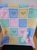 Patchwork Hearts Filet Blanket