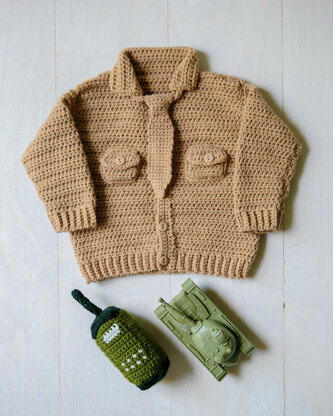 Marine baby sweater