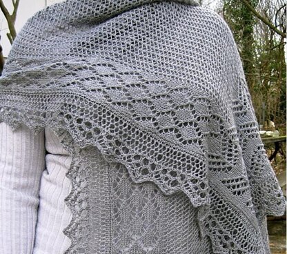 Diamond Lace Sampler Wrap