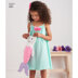 Simplicity 8564 Child's Dress, Top, Shorts & Bag - Paper Pattern, Size A (3-4-5-6-7-8)
